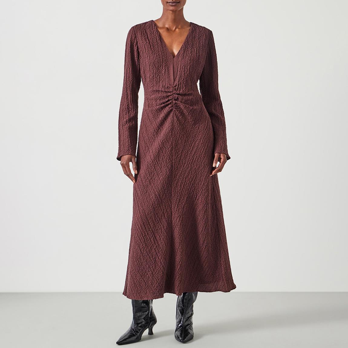 Chocolate Myrah Midi Dress main product photo