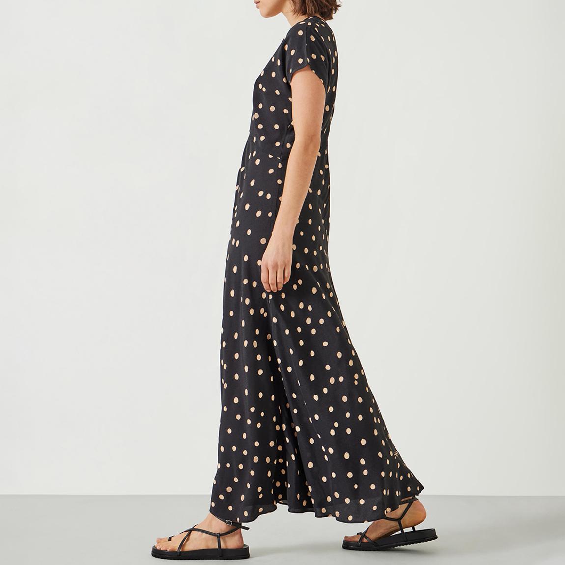 Black Amelia Printed Maxi Dress main product photo