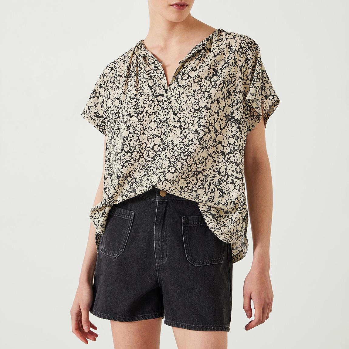Multi Taz Printed Short Sleeve Blouse main product photo