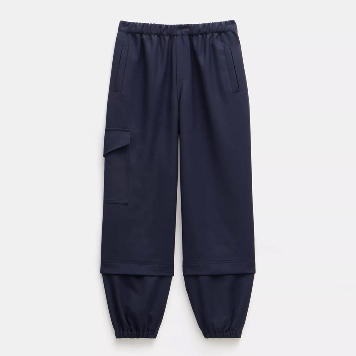 Navy Ava Wool Cargo Trousers main product photo