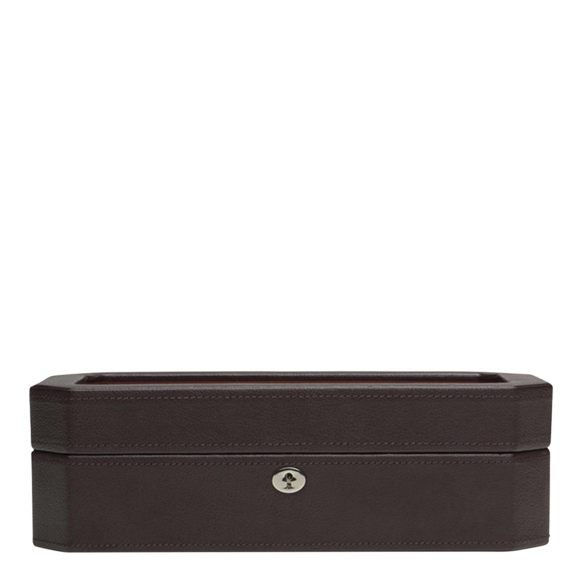 Brown/Orange Windsor 10 Piece Watch Box main product photo