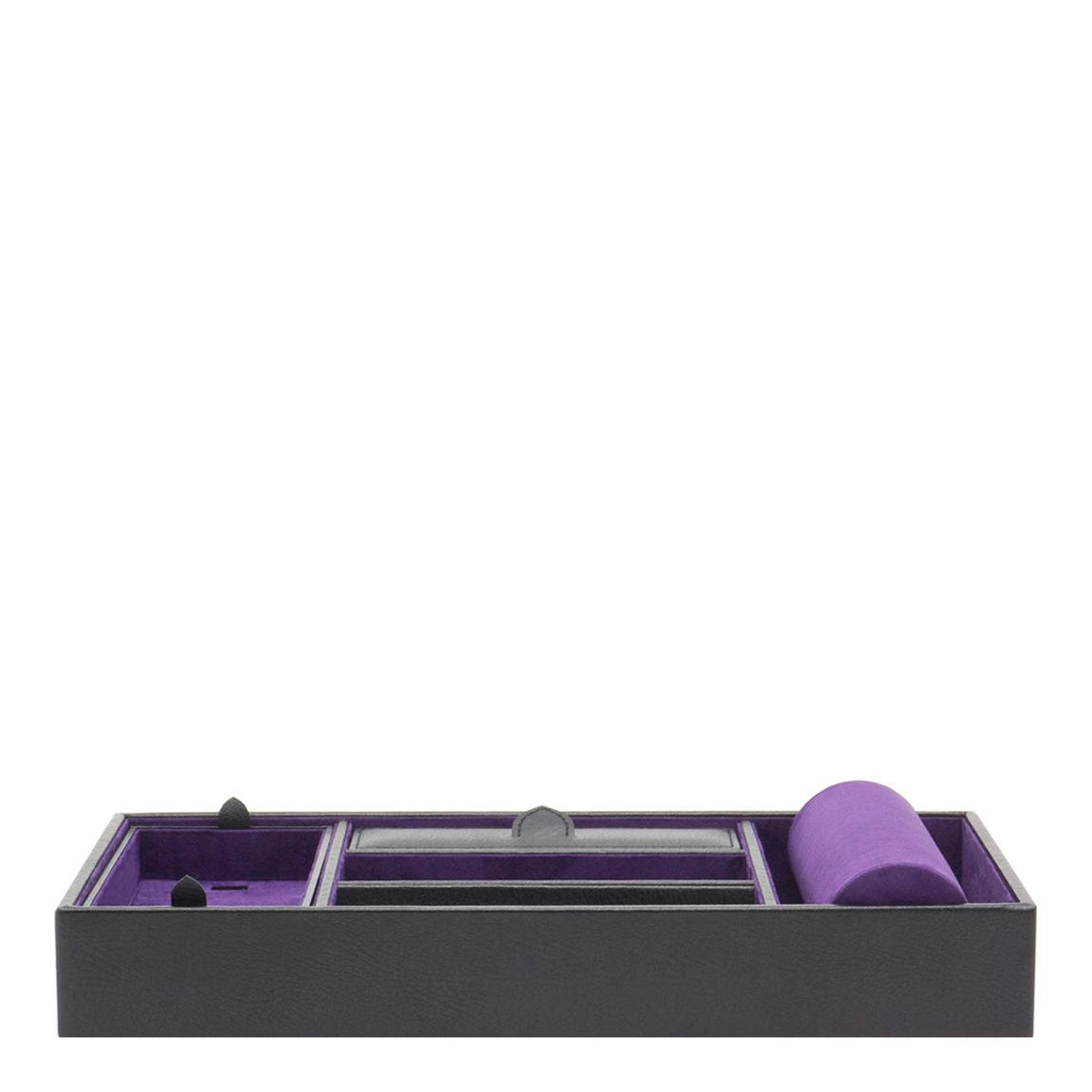 Black/Purple Blake Valet Tray with Cuff main product photo