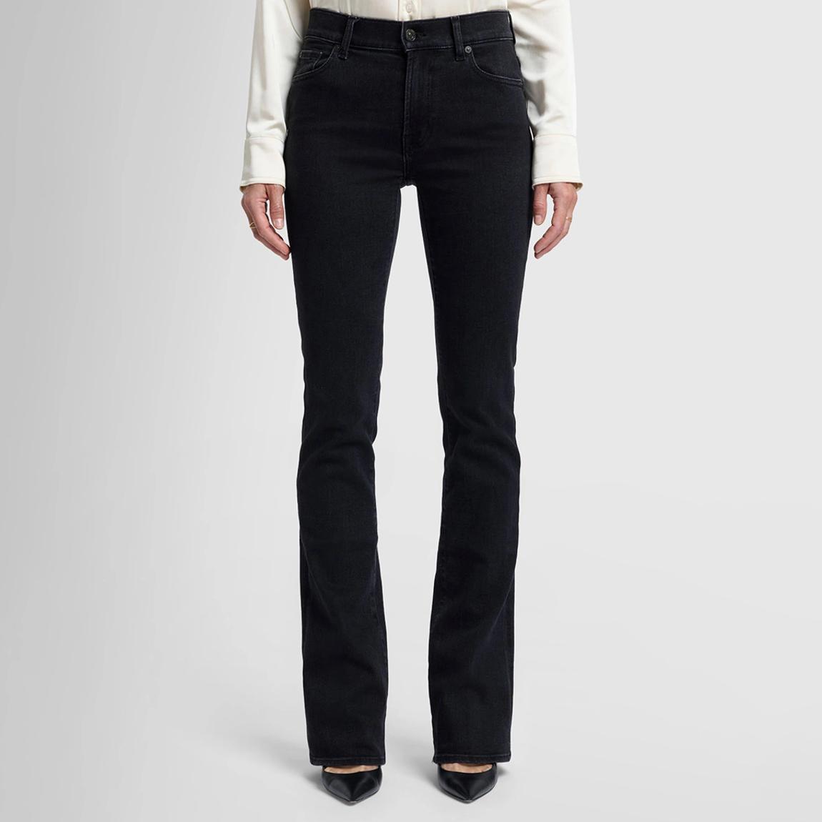 Black Bootcut Slim Fit Jeans main product photo