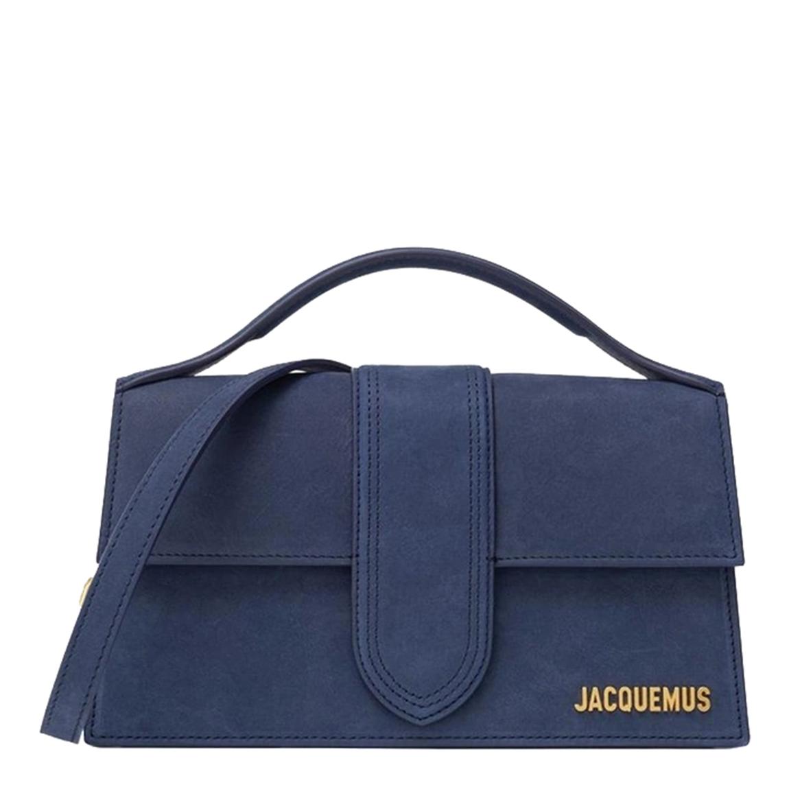 Dark Navy Jacquemus The Bambino Small Flap Bag main product photo