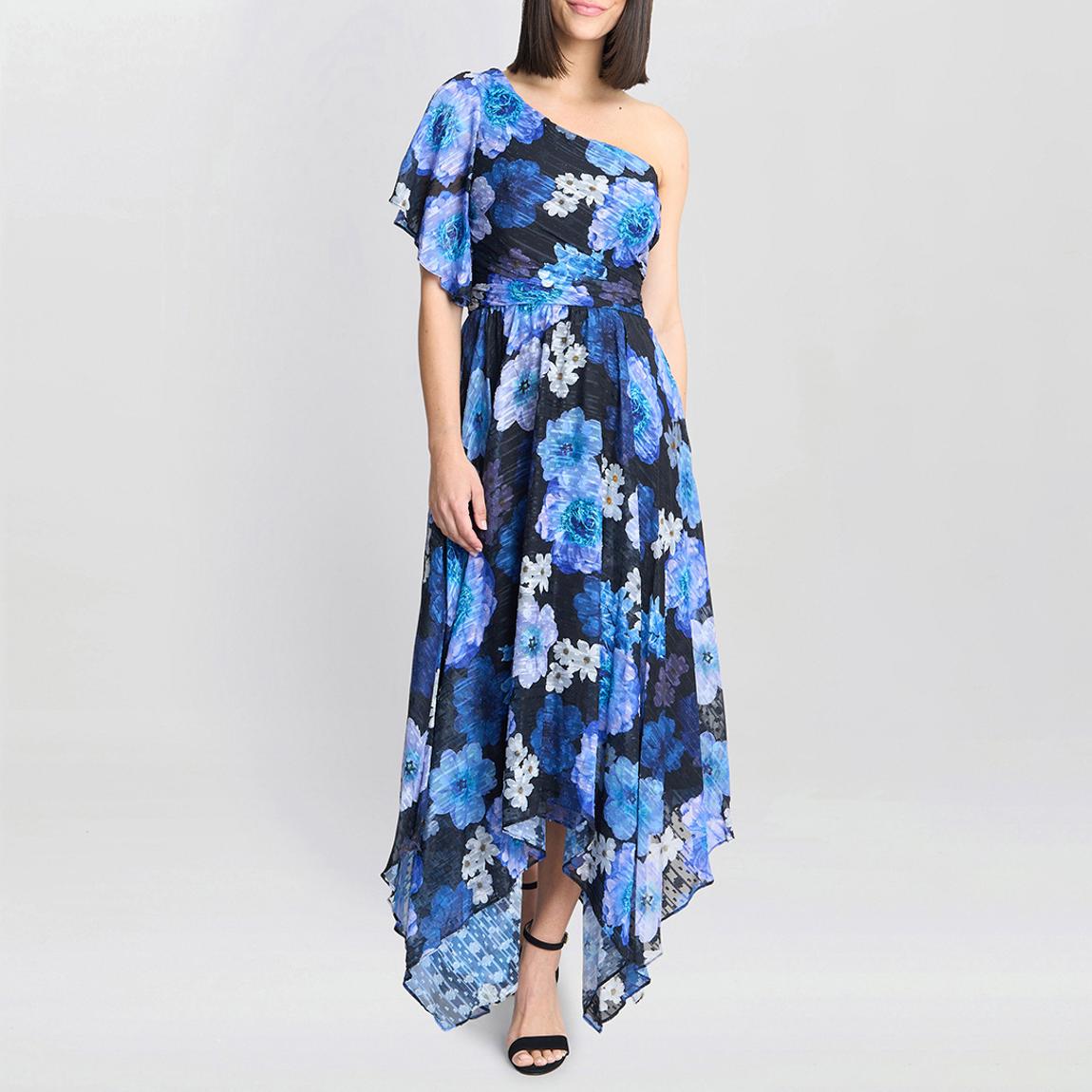 Briana One Shoulder Floral Print Dress main product photo
