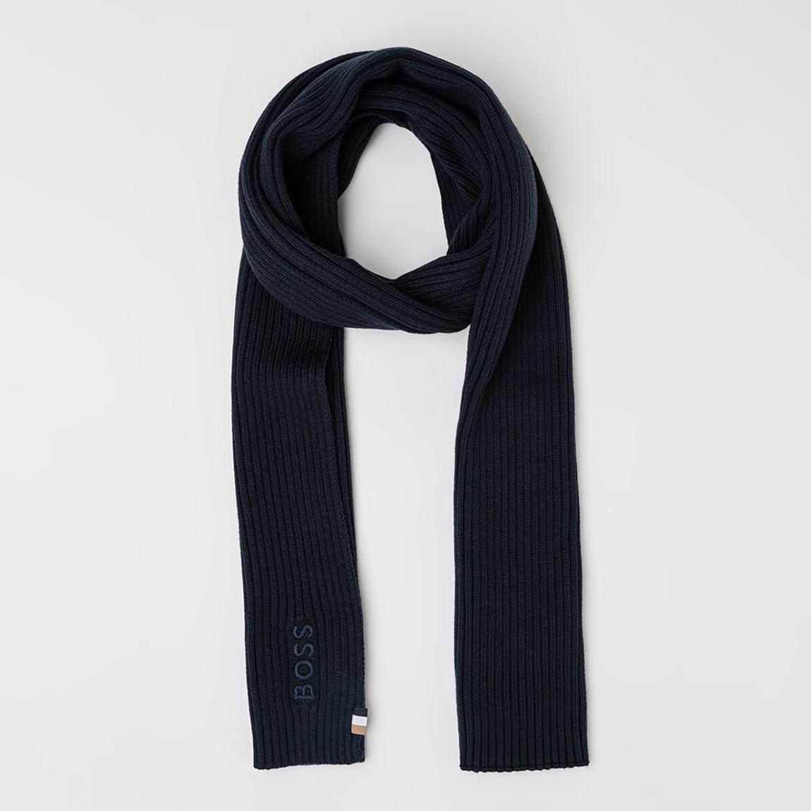 Navy Ribbed Scarf main product photo