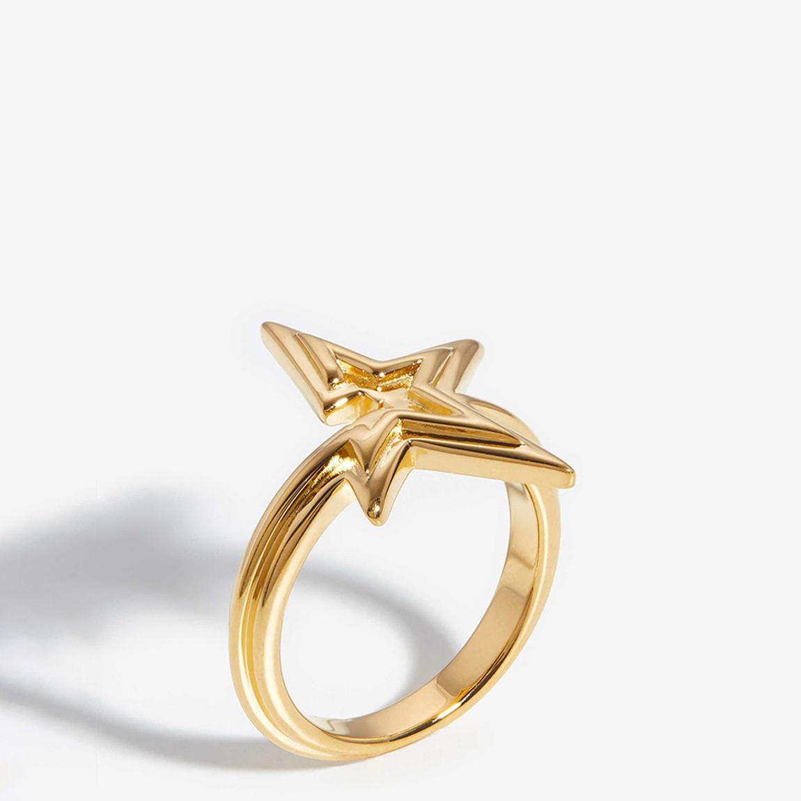 Gold Celestial Ridge Star Ring main product photo