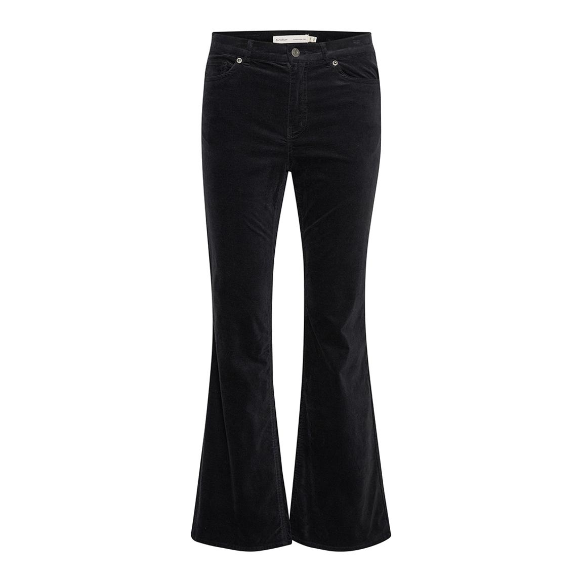Black Eisha Crop Flare Jeans main product photo