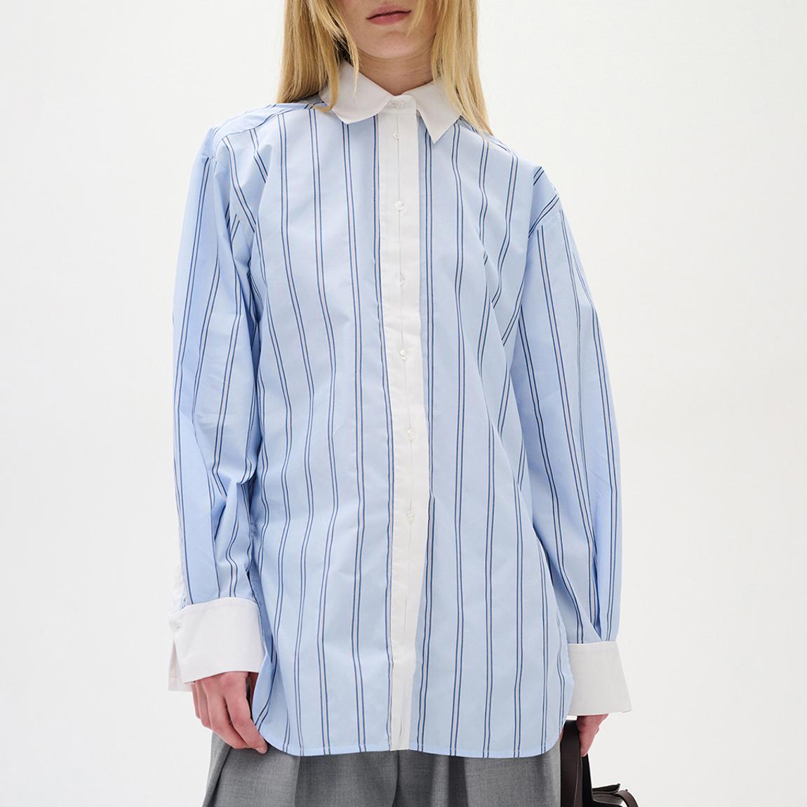 Sky Blue Stripe Mylee Collar Shirt main product photo
