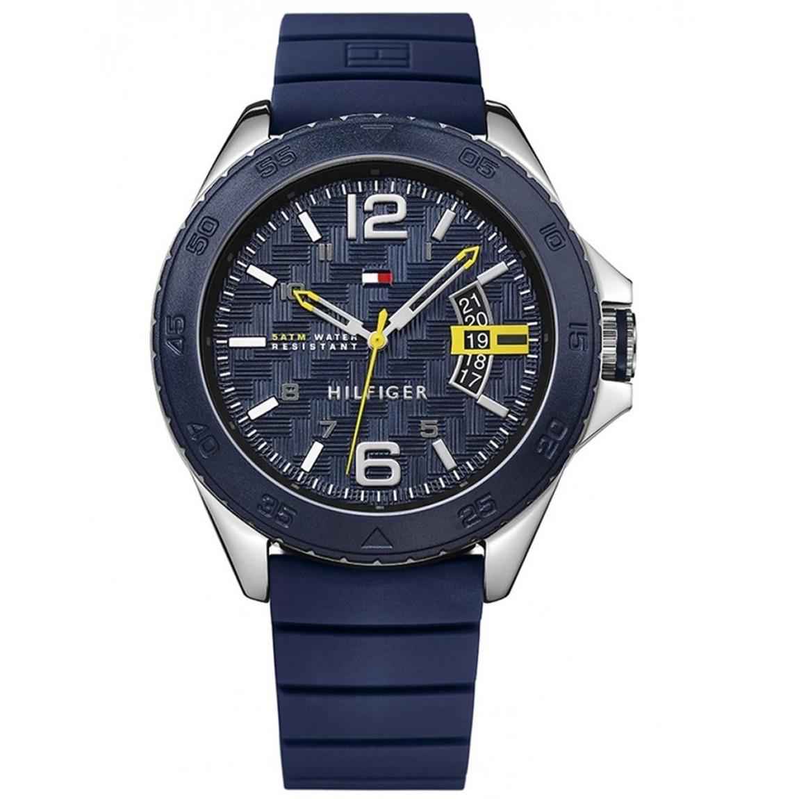 Montre homme Tommy Hilfiger 1791204 Cadran bleu Silicone bleu main product photo