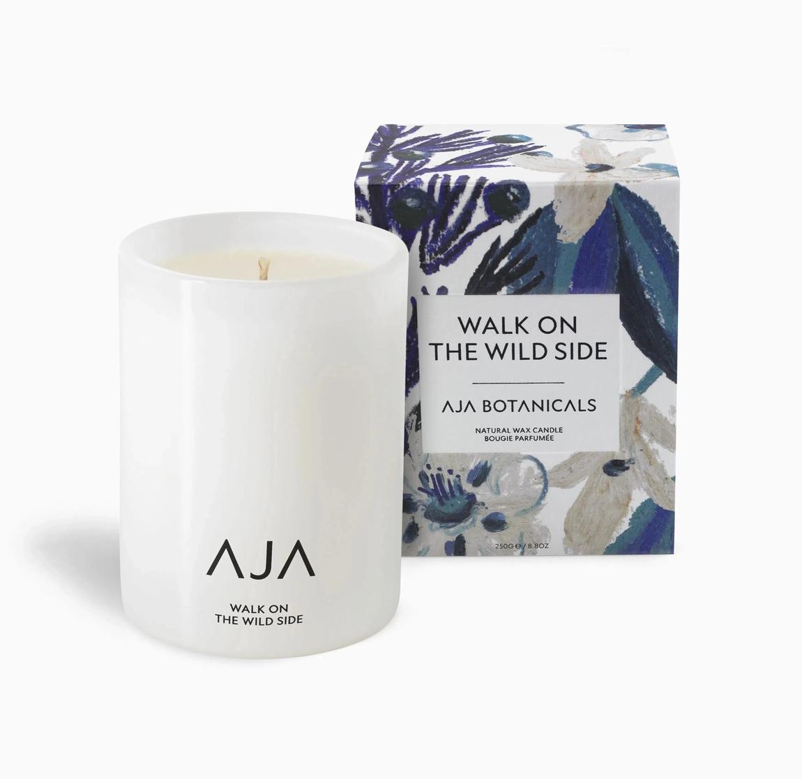 AJA BOTANICALS Wild Side White Candle with Natural Essential Oils main product photo