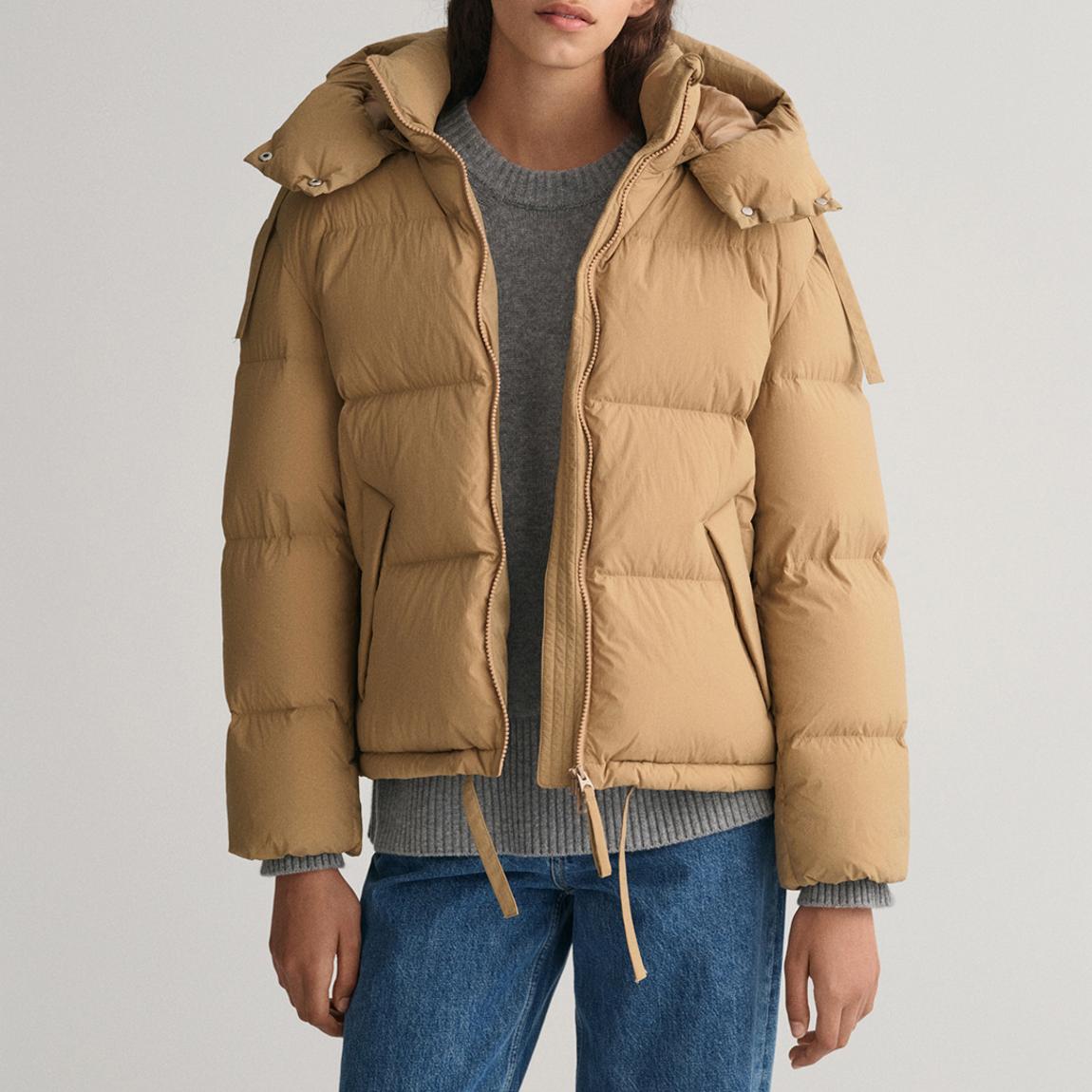 Beige Short Down Jacket main product photo