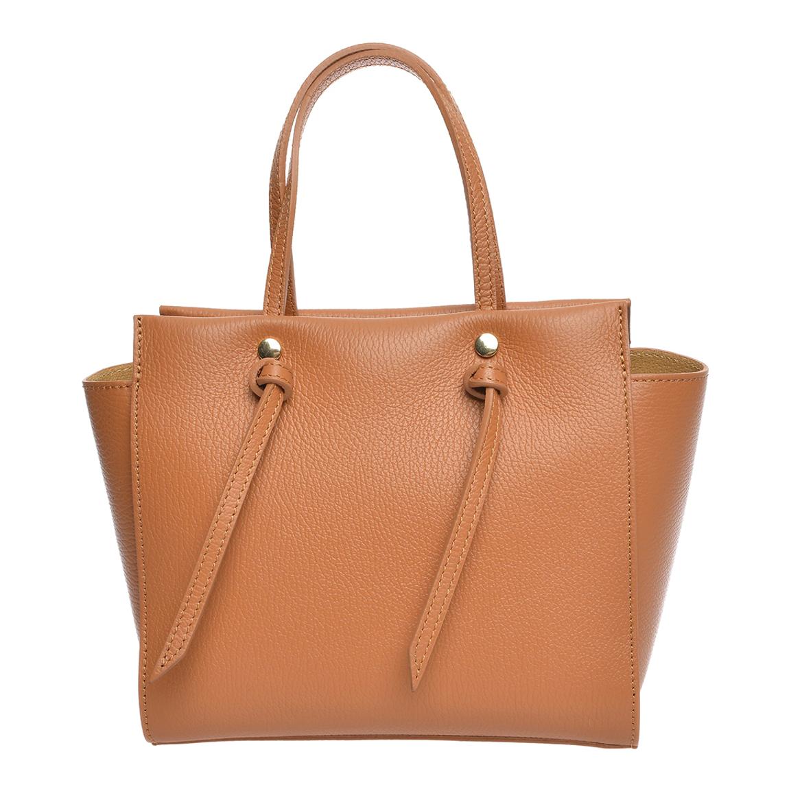 Brown Leather Tote Bag By Roberta M main product photo