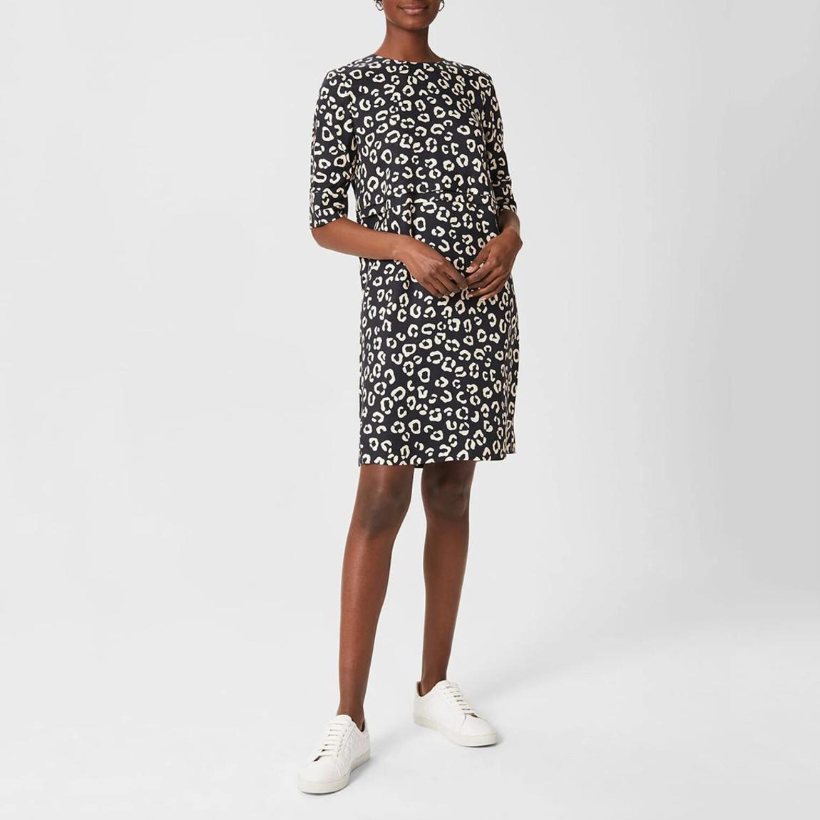 Navy/White Iza Tunic Printed Dress main product photo