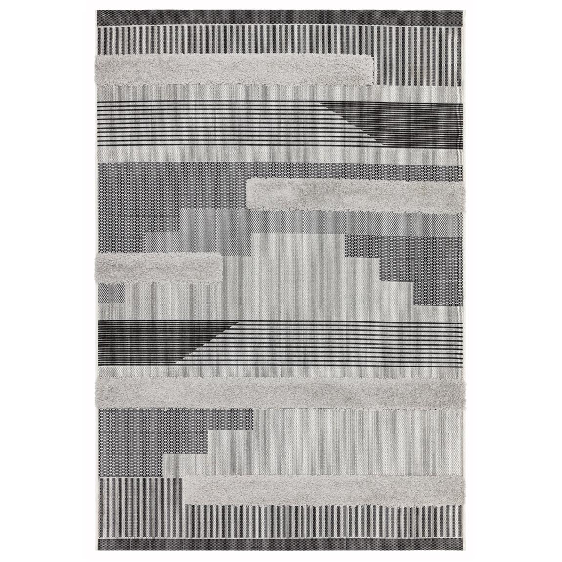 Black/Grey Monty Outdoor Rug, 080x150cm main product photo