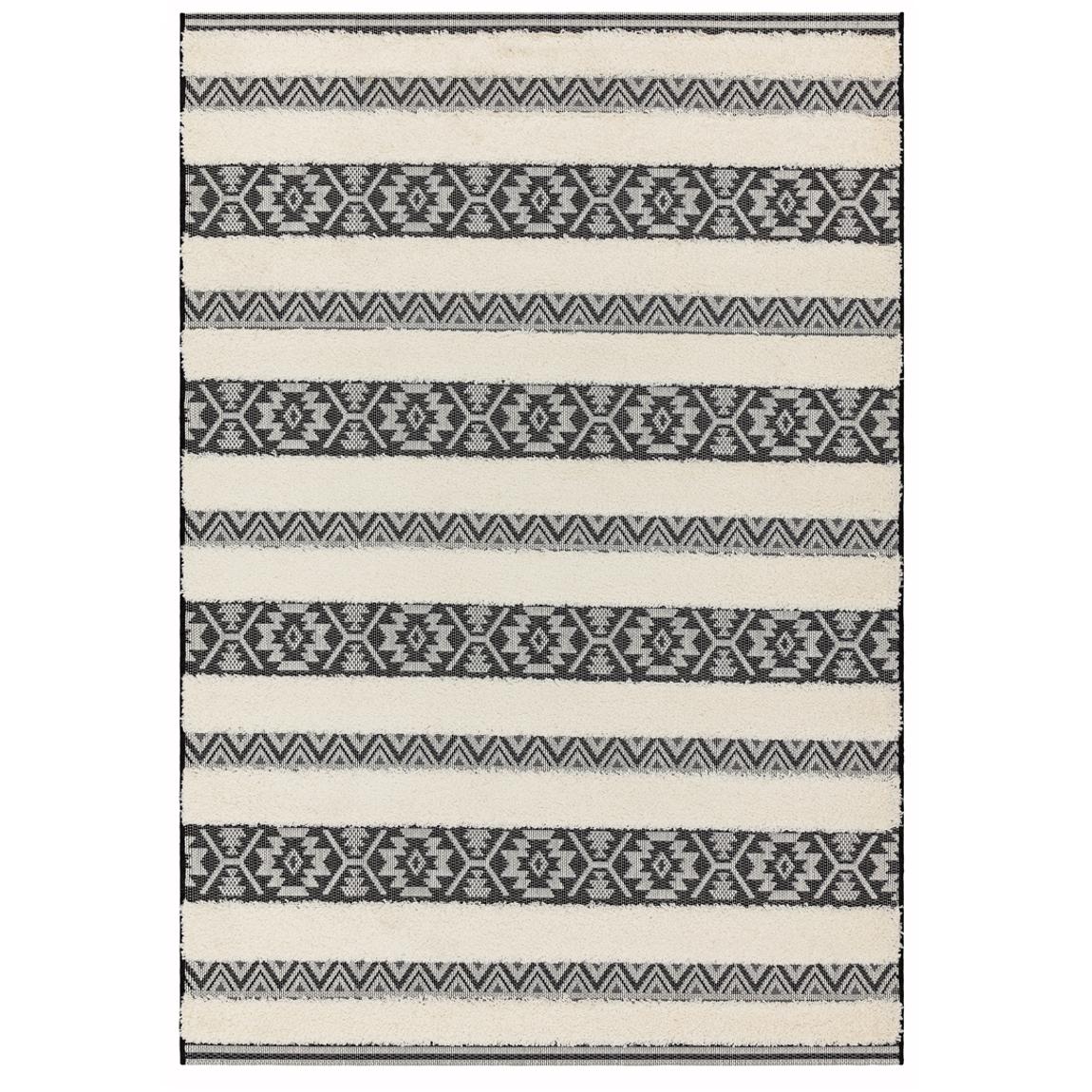 Black/Cream Monty Outdoor Rug, 200x290cm main product photo