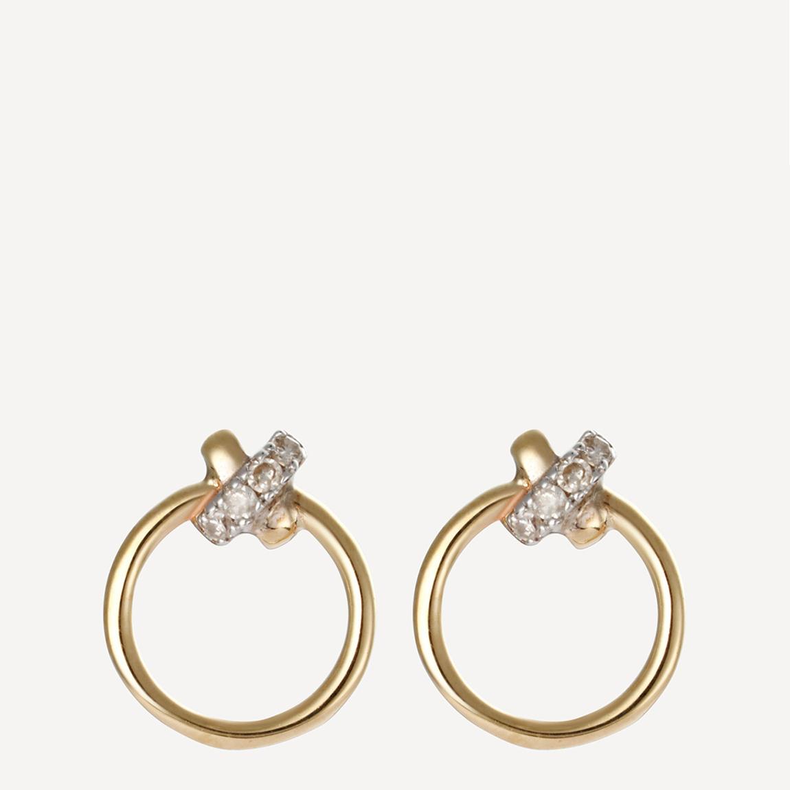 Yellow Gold Clair de Lune Earrings main product photo