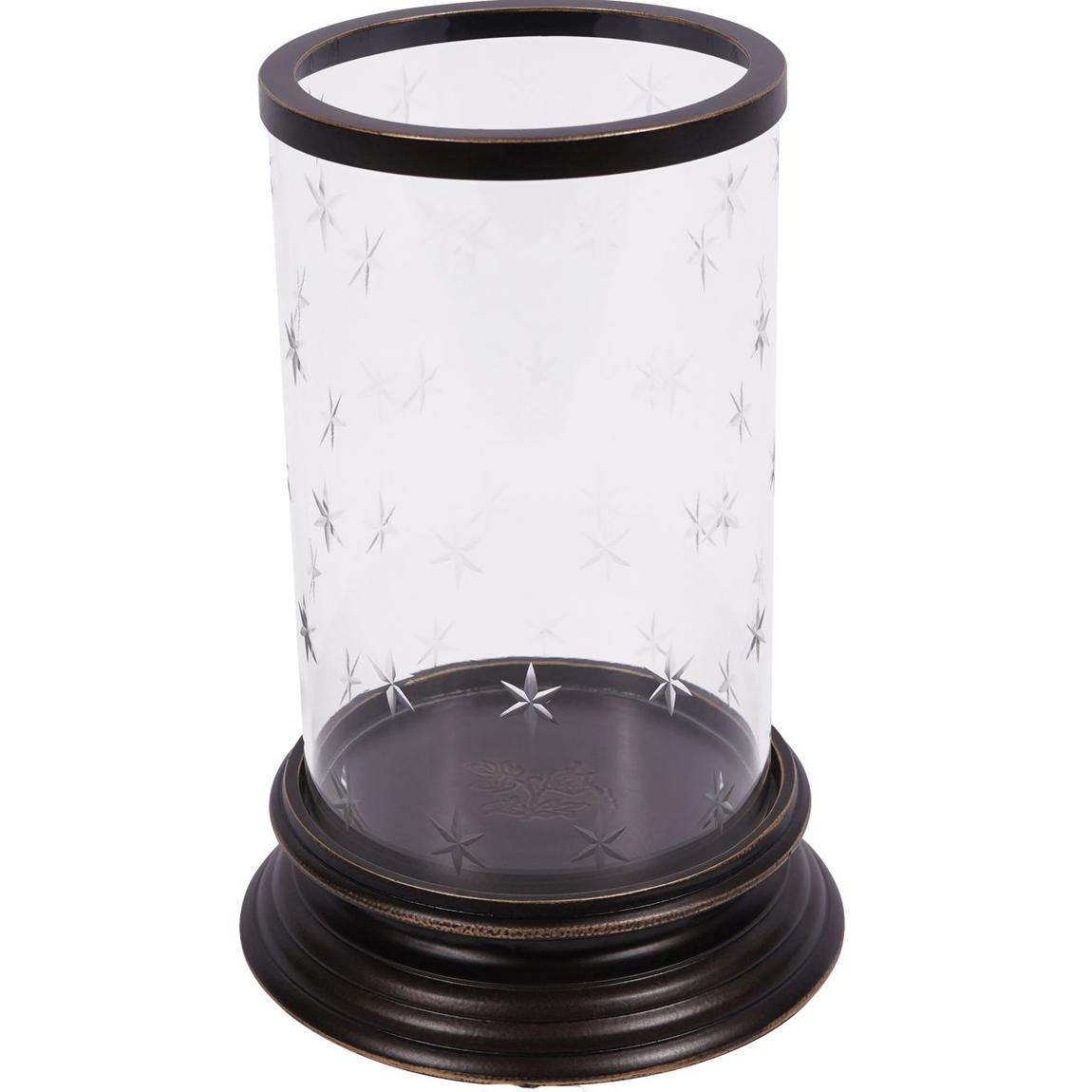 Laura Ashley Dark Bronze Cleverton Hurricane Lamp, Medium main product photo