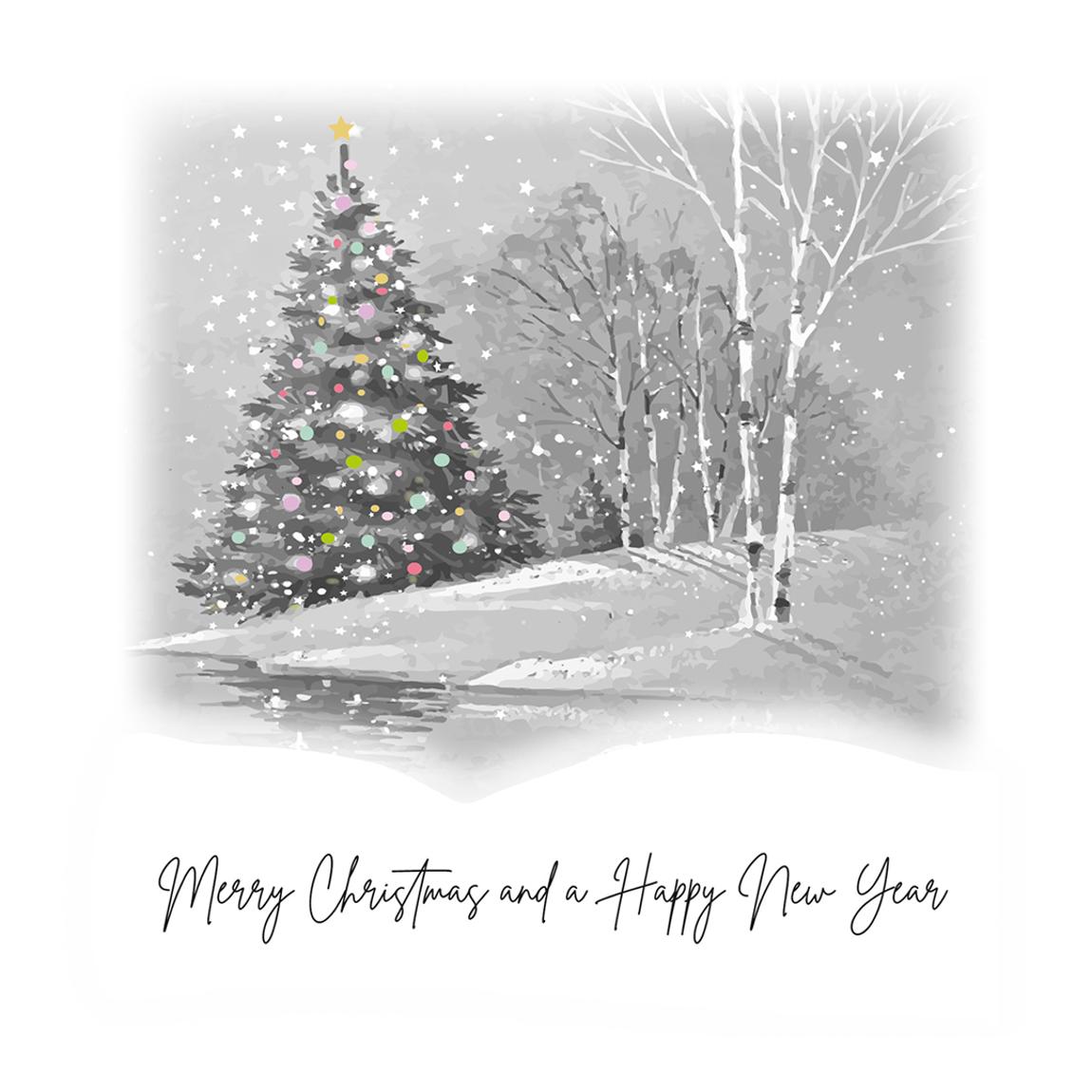 Pack of 12 Tree Christmas Cards main product photo