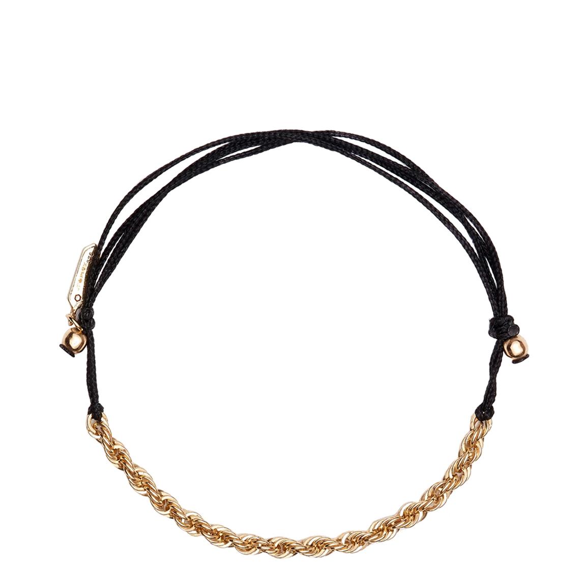 9-Karat Solid Yellow Gold Fine Cord Twisted Bracelet main product photo