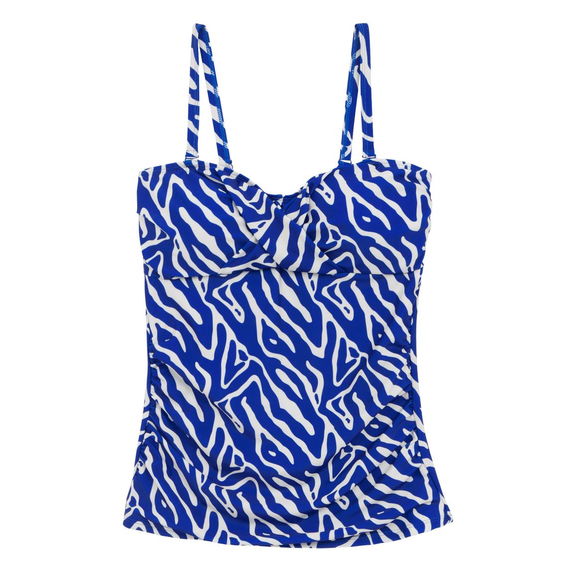 Tankini Top Aceana III Recycled Polyester Brightest Blue main product photo