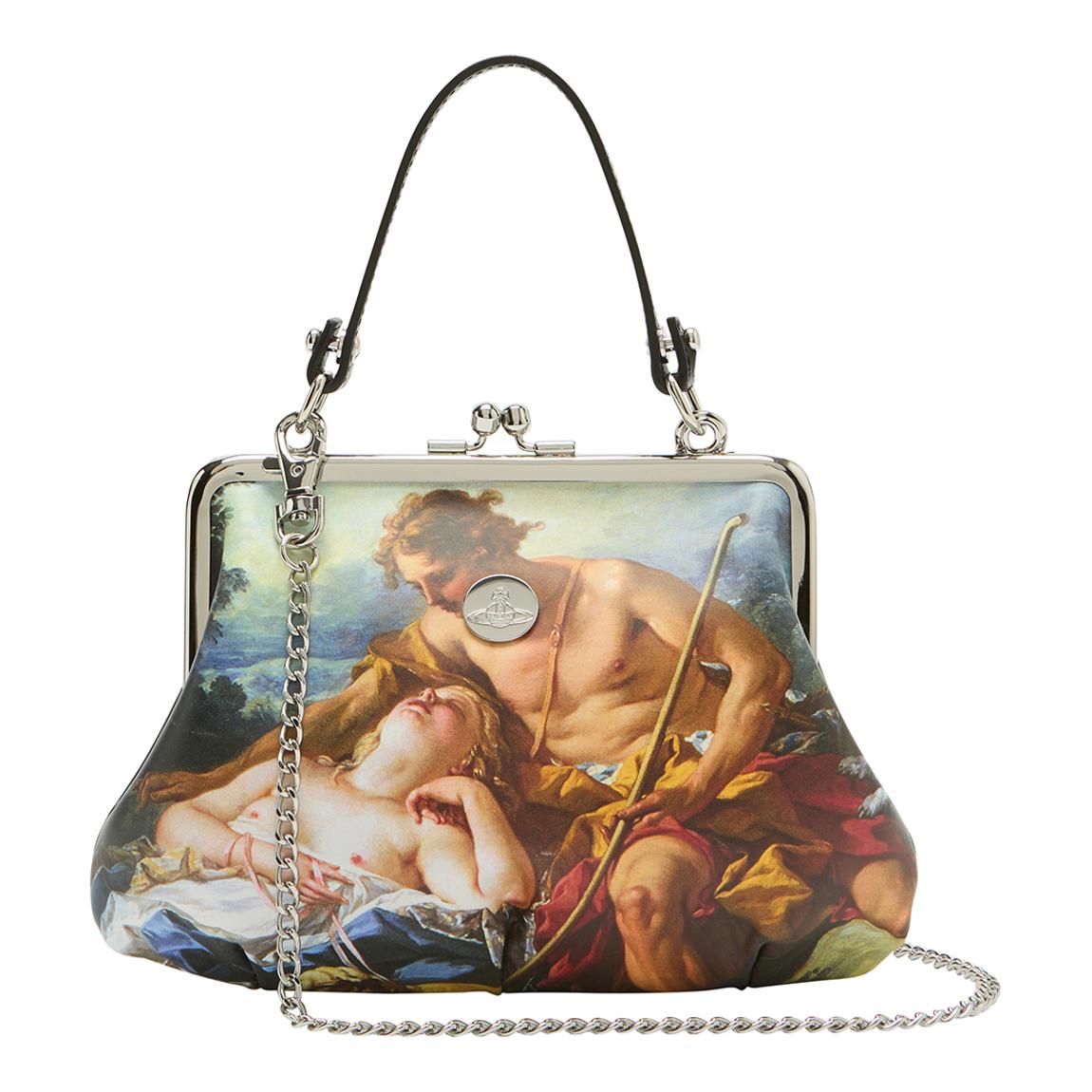 Multi Shepherdess Printed Leather Frame Purse main product photo