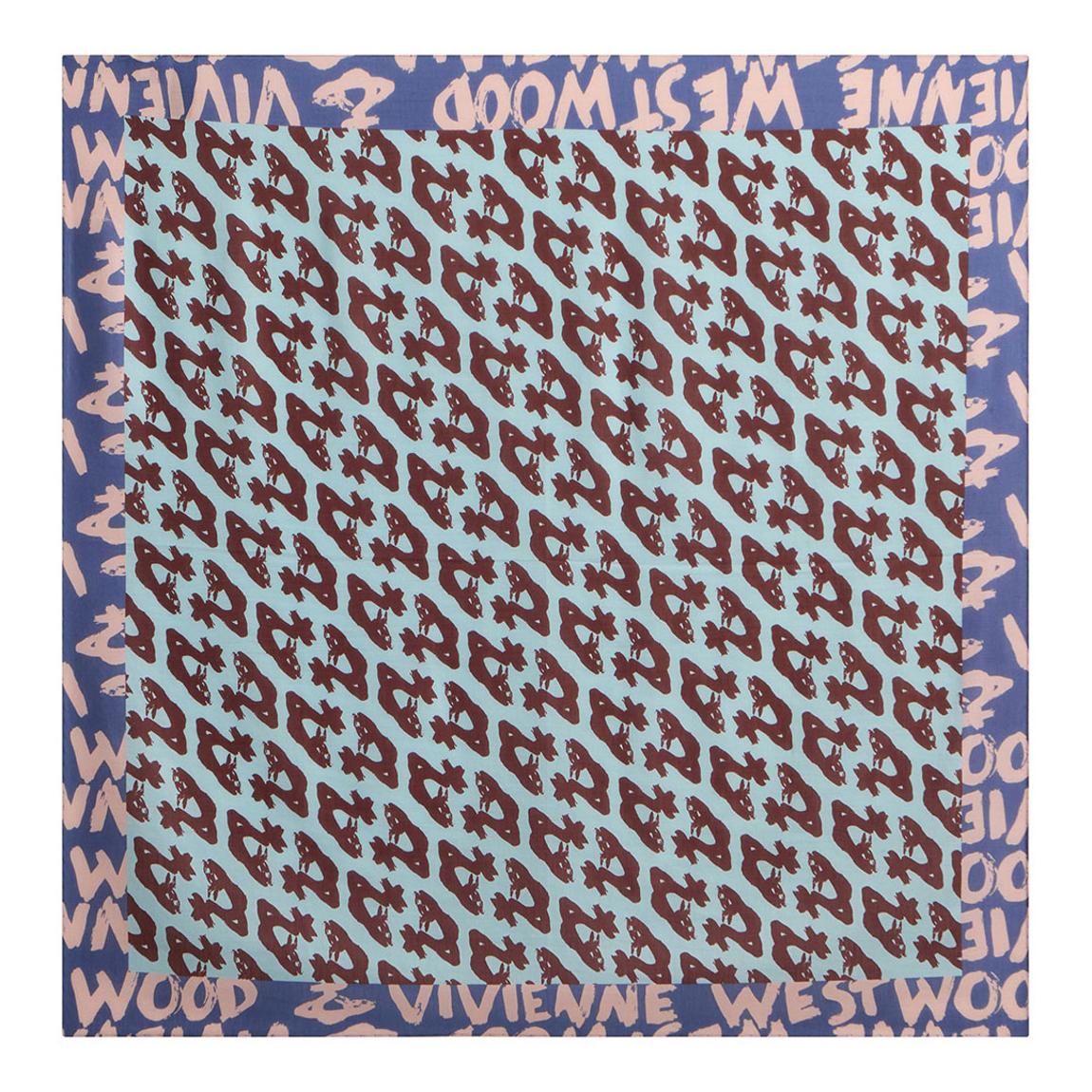 Sky Blue Vw Africa Square Foulard main product photo