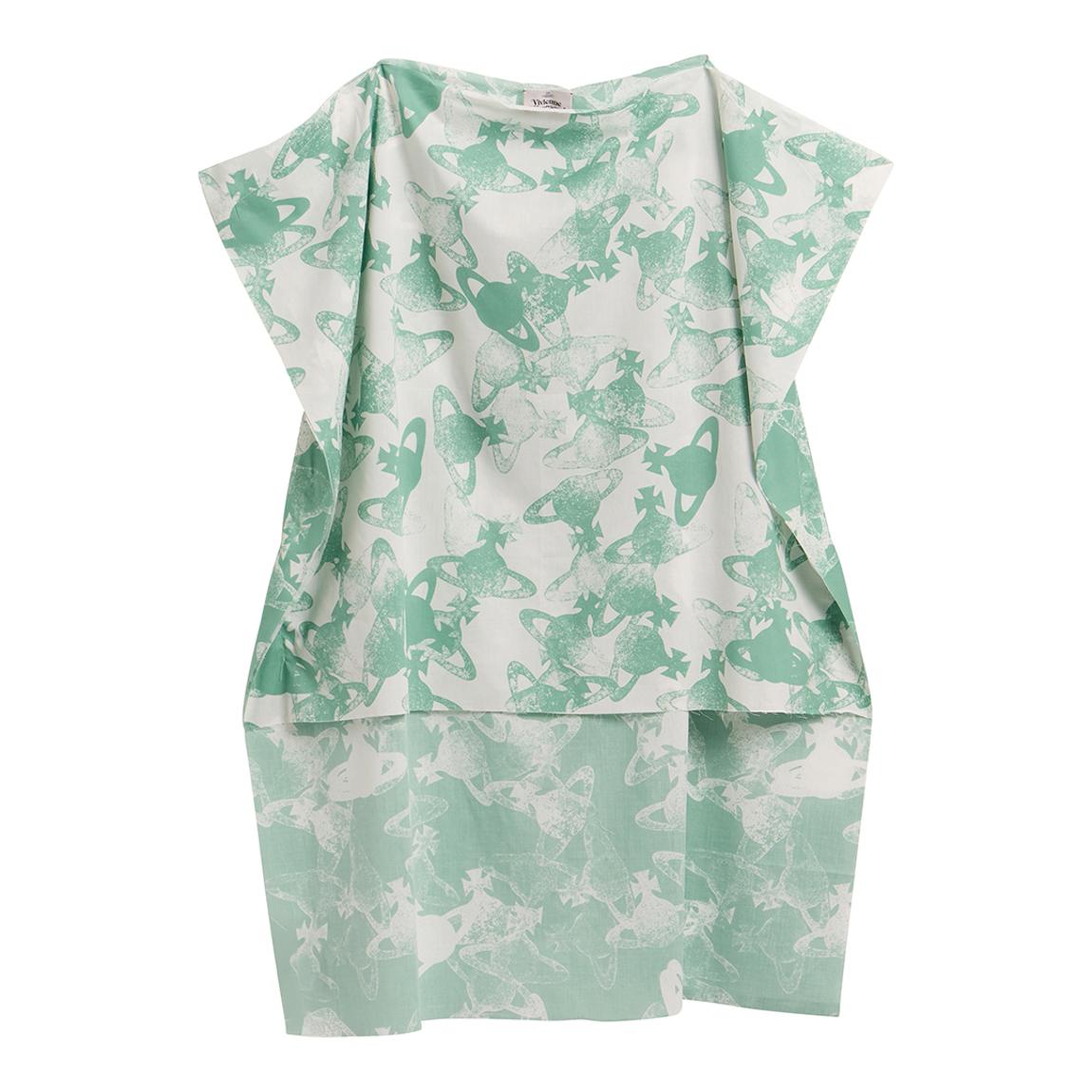 Green Multi Stamp Beach Dress main product photo