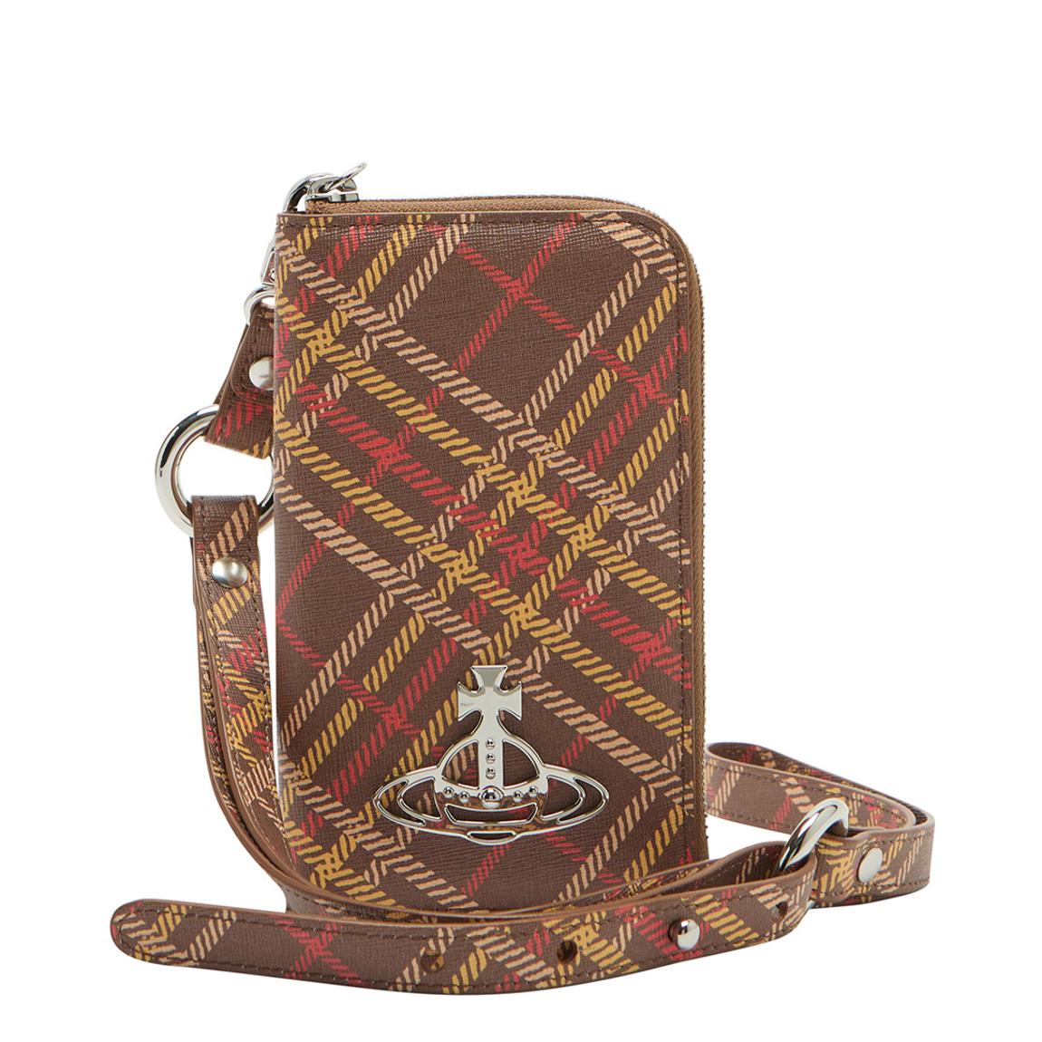 Beige Grain Leather Johanna Crossbody Wallet main product photo
