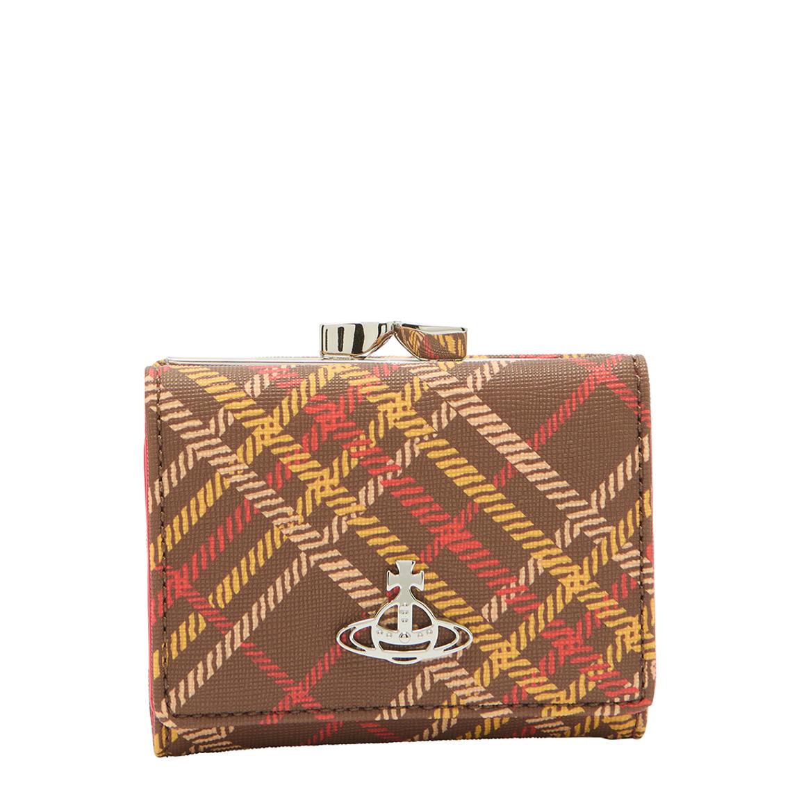 Brown/Tartan Derby Small Frame Wallet main product photo