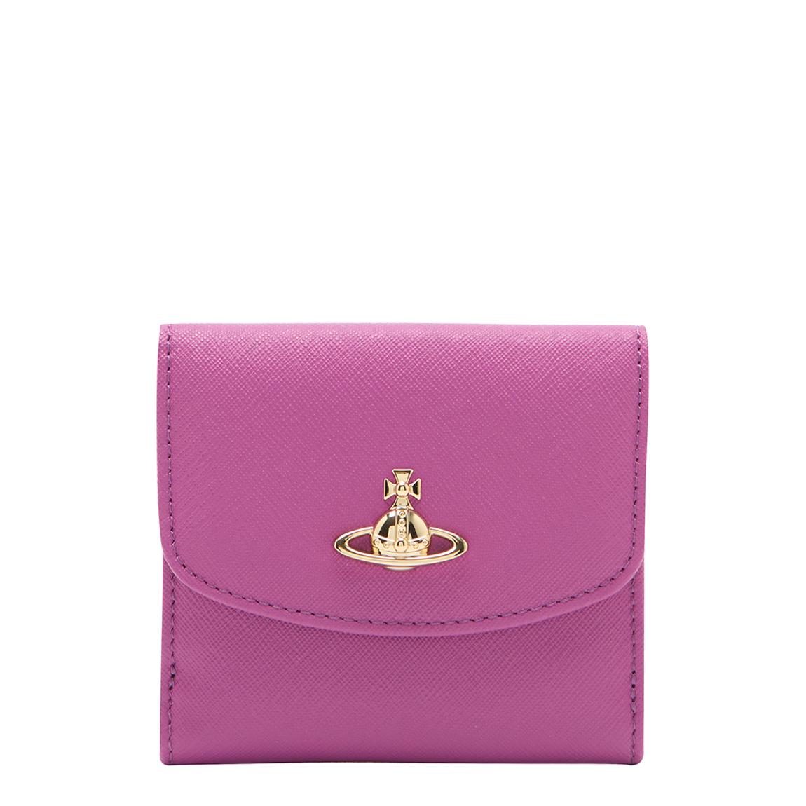 Purple Saffiano Victoria Small Wallet main product photo
