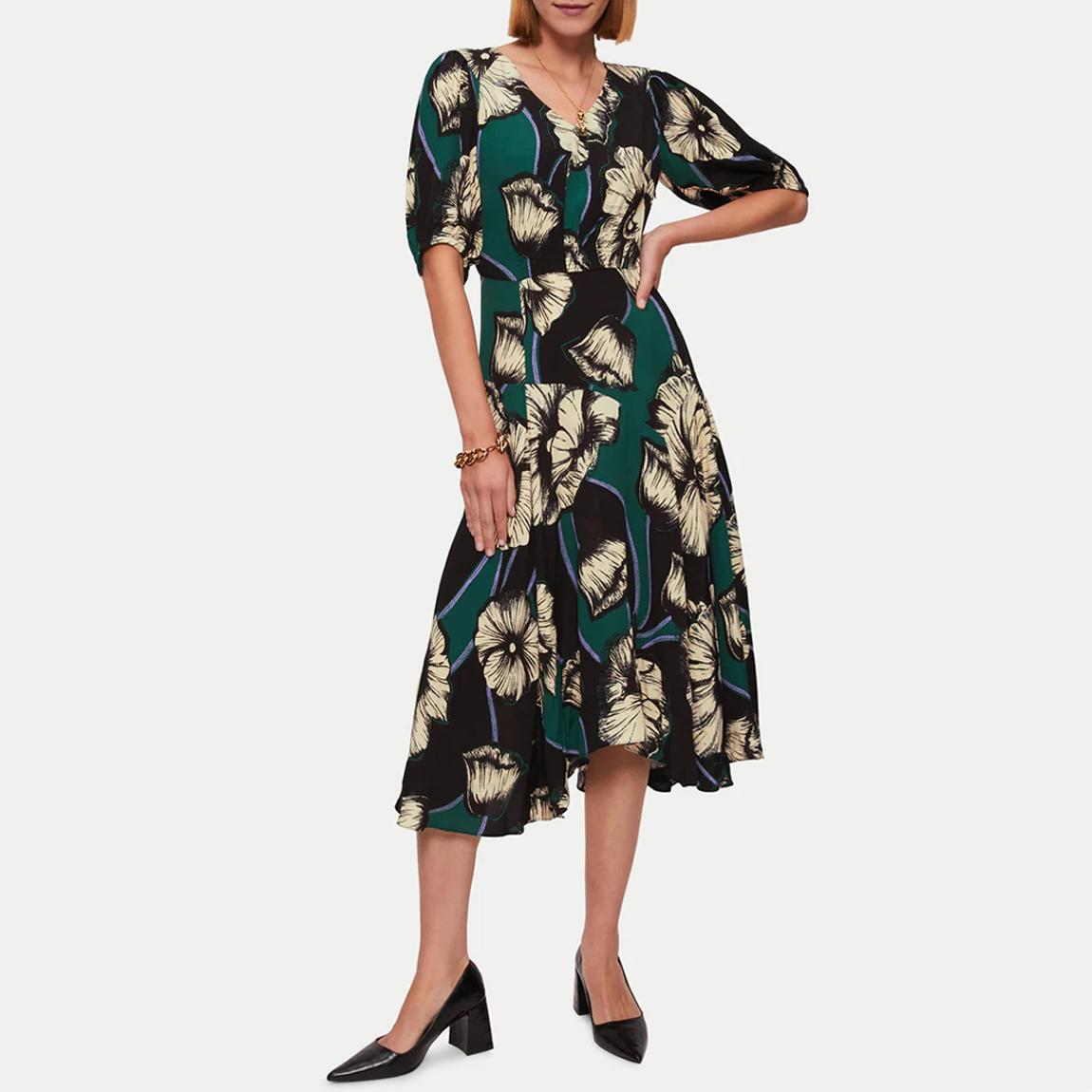 green lace boho dress Miryelle Boho Wedding Dress | Silk Velour Six-Piece Ensemble main image 0