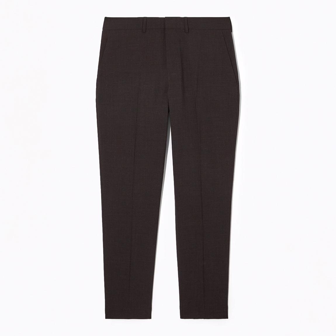 Brown Dunnock Wool Blend Trousers main product photo