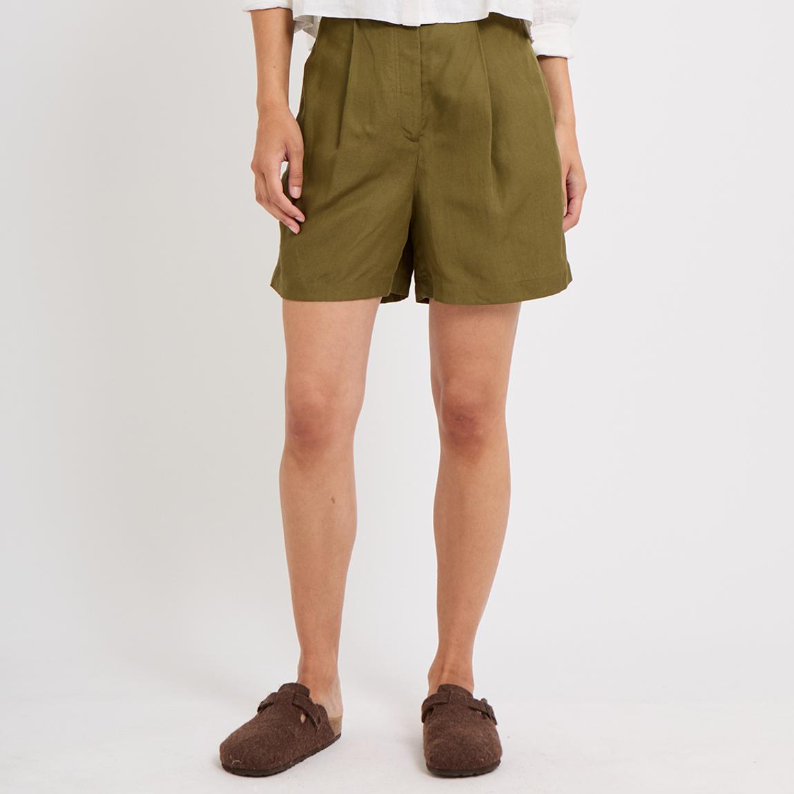 COS Khaki Safari Shorts - BrandAlley