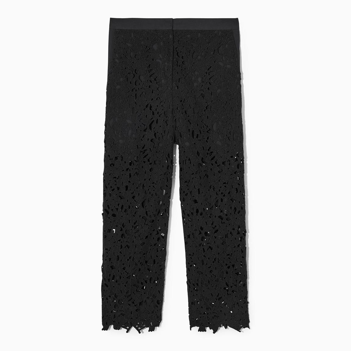 Black Broderie Anglaise Trousers main product photo