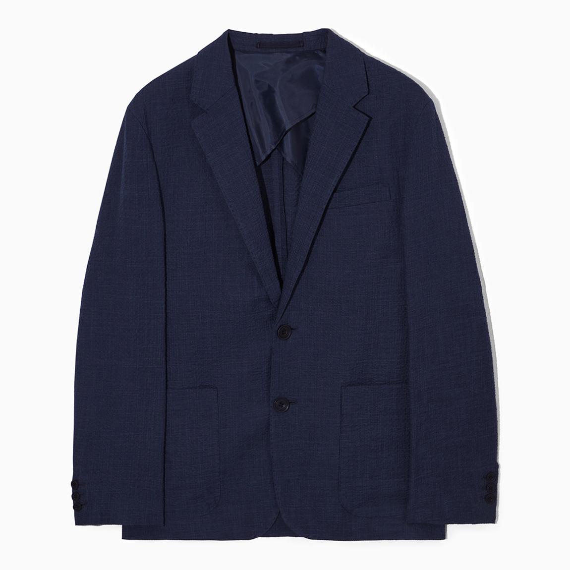 Navy Single-Breasted Blazer main product photo