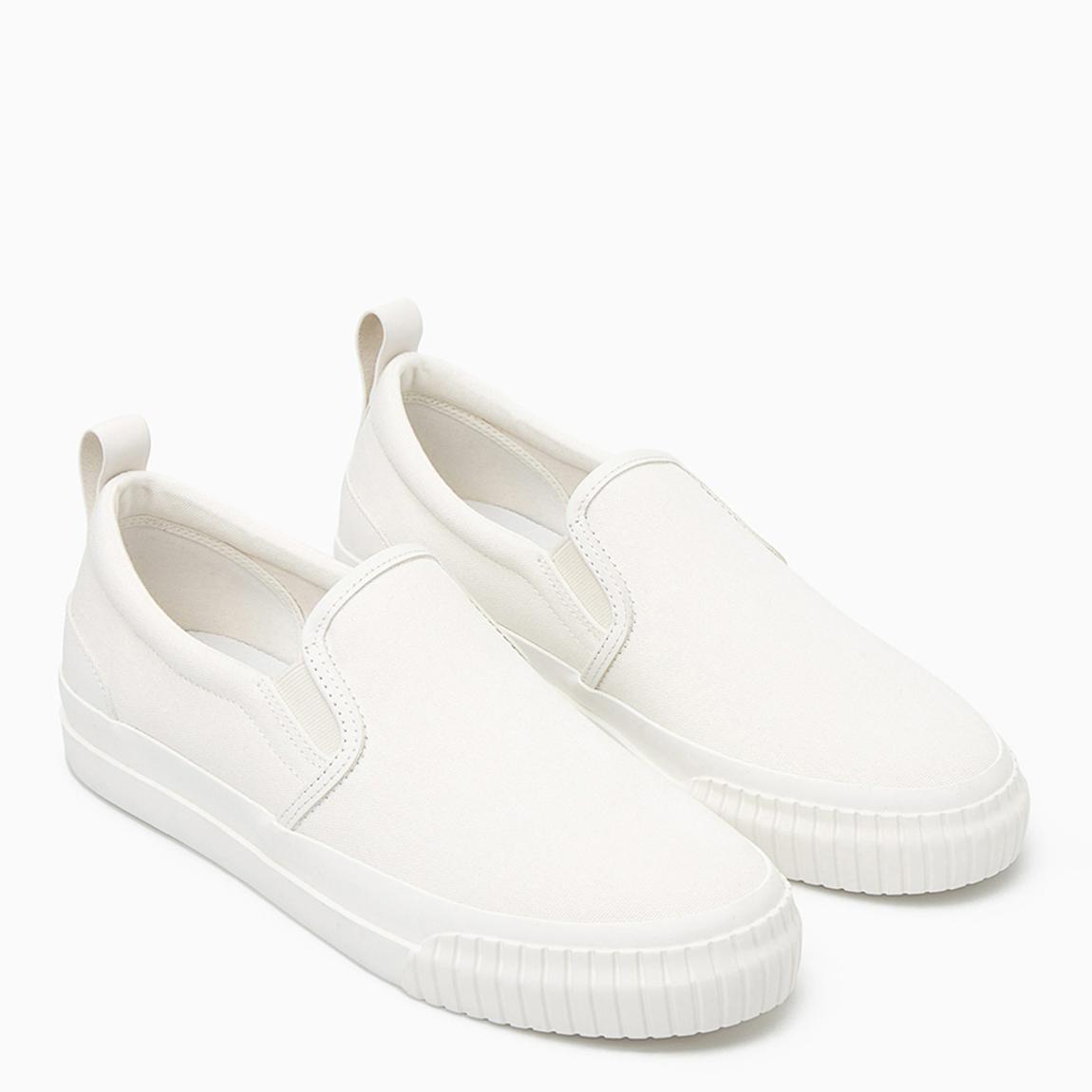 White Slip On Platform Sneaker main product photo