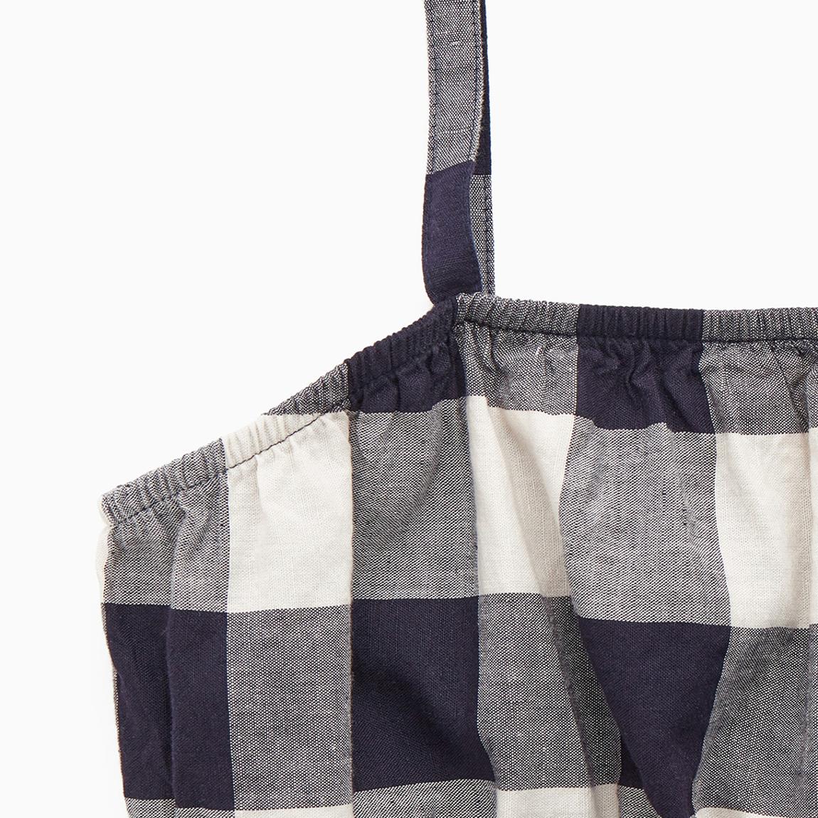 Navy/White Gingham 360 Savona Bra main product photo