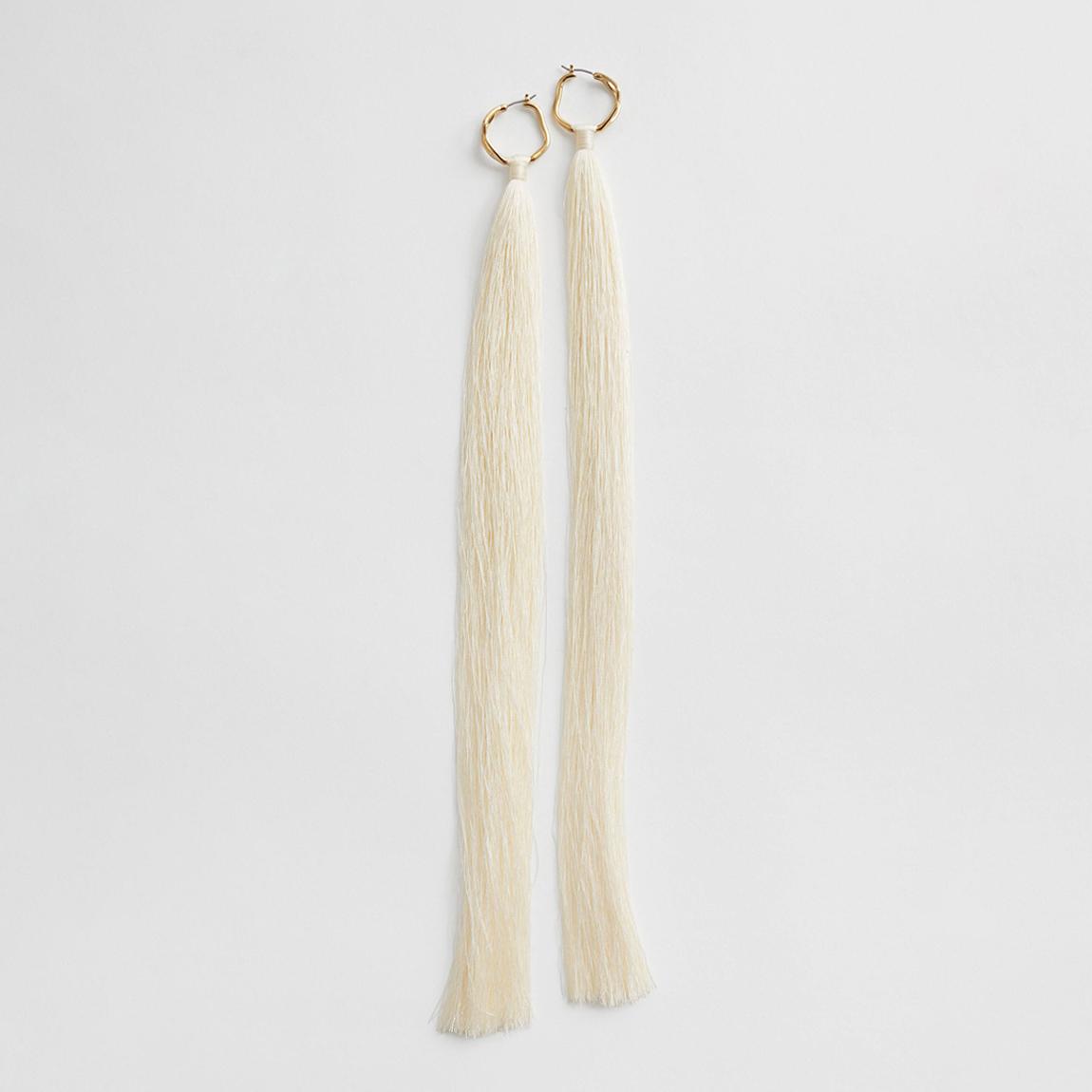 Gold Tassel Hoops main product photo