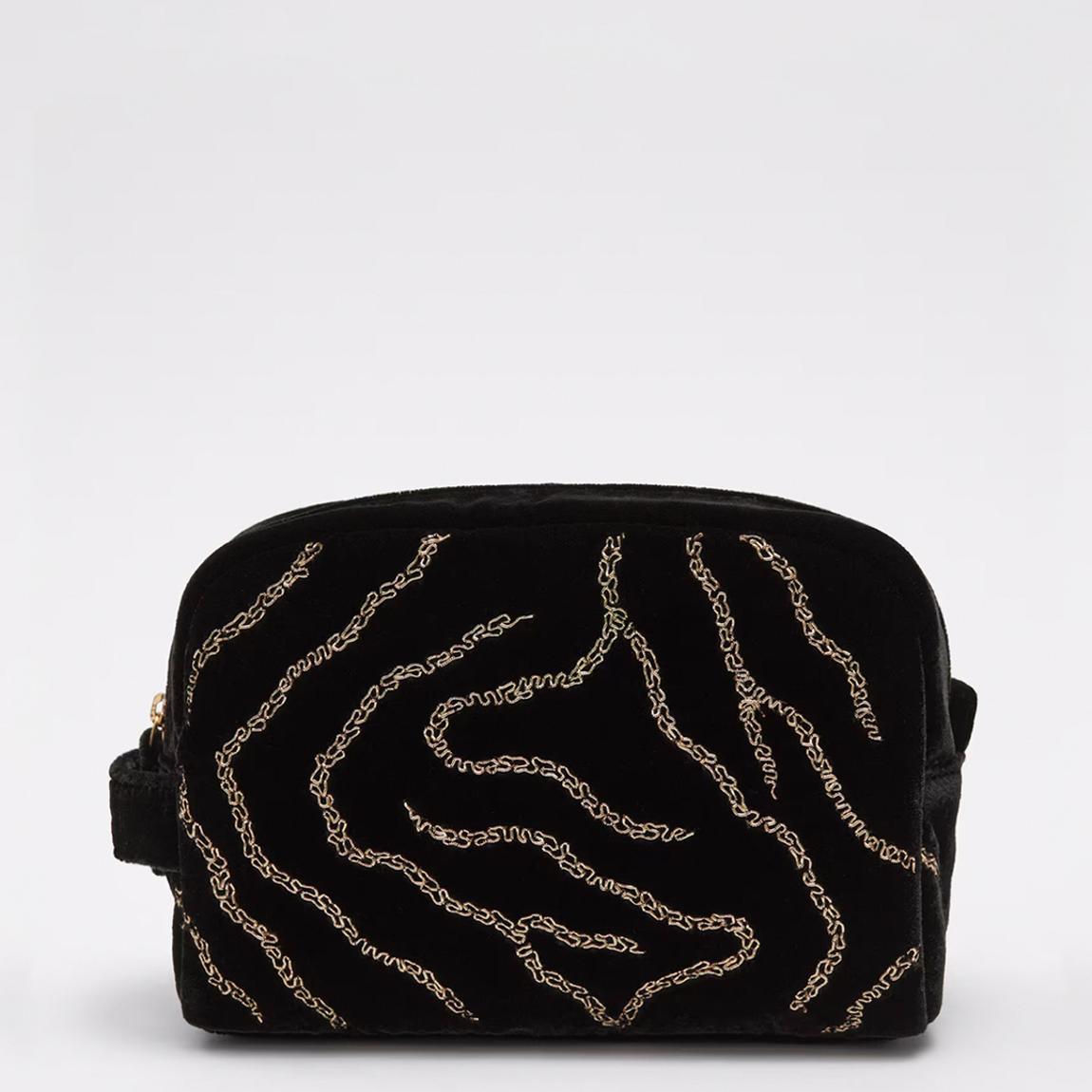 Black/Gold Detailed Pouch main product photo