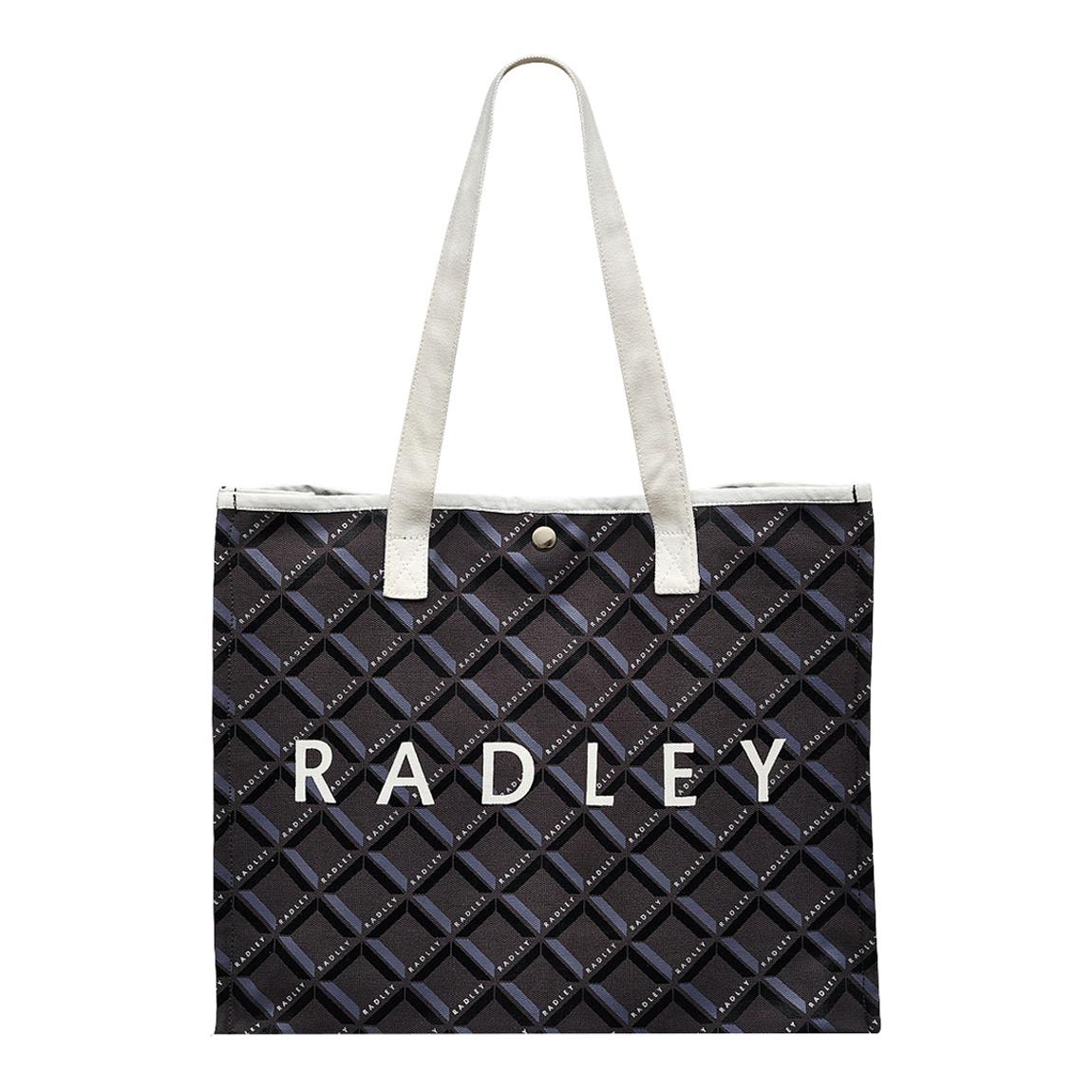 Charcoal Radley Geo Large Open Top Tote main product photo