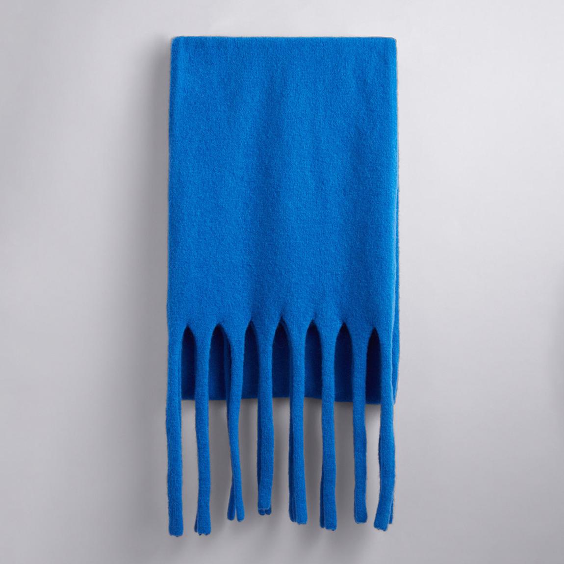 Electric Blue Wool Mohair Blend Scarf main product photo