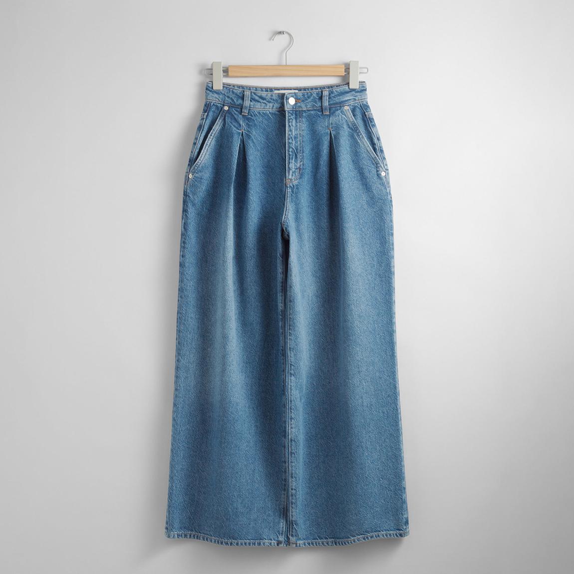 Light Blue Wide Culotte Jeans main product photo