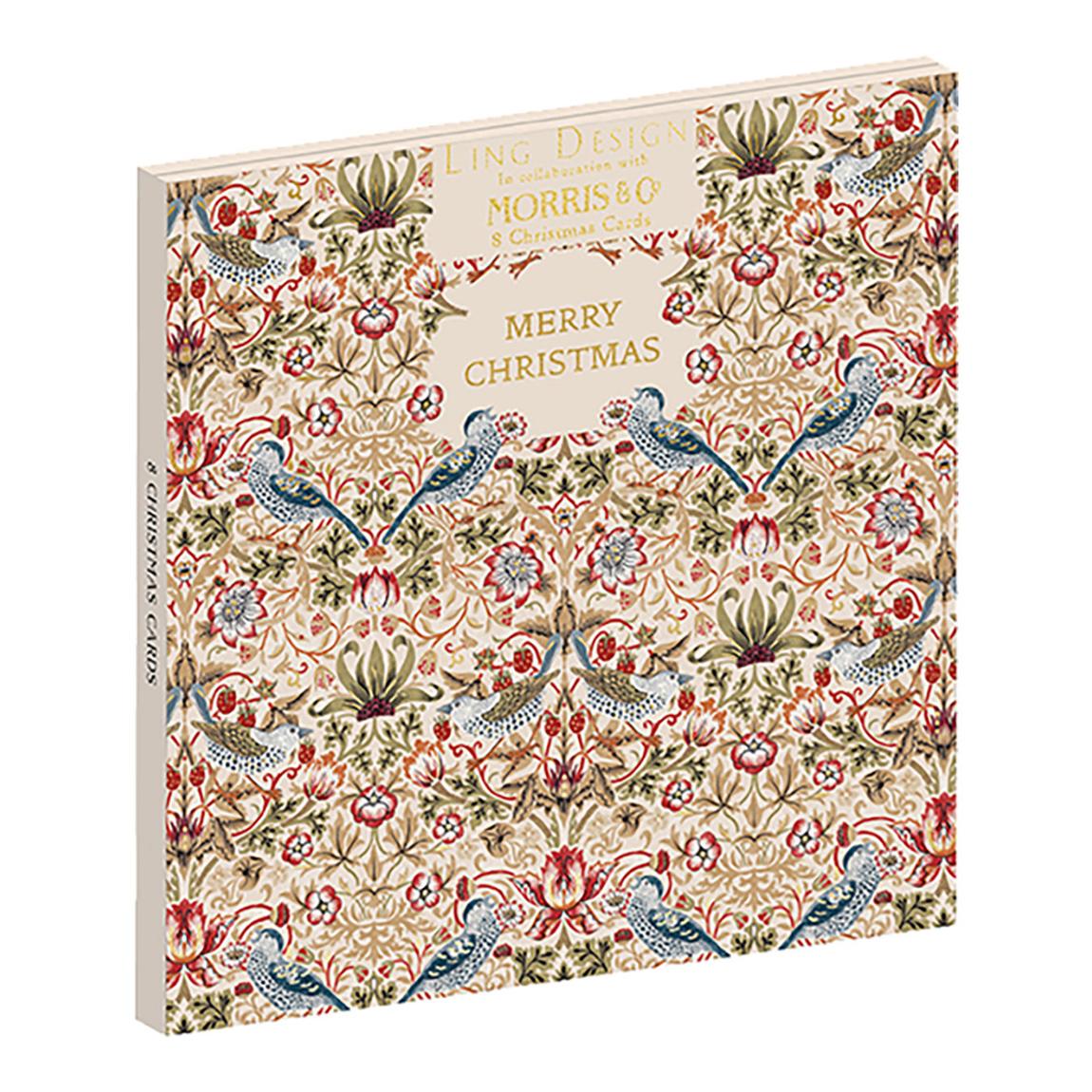 Pack of 16 Christmas Cards, Red main product photo