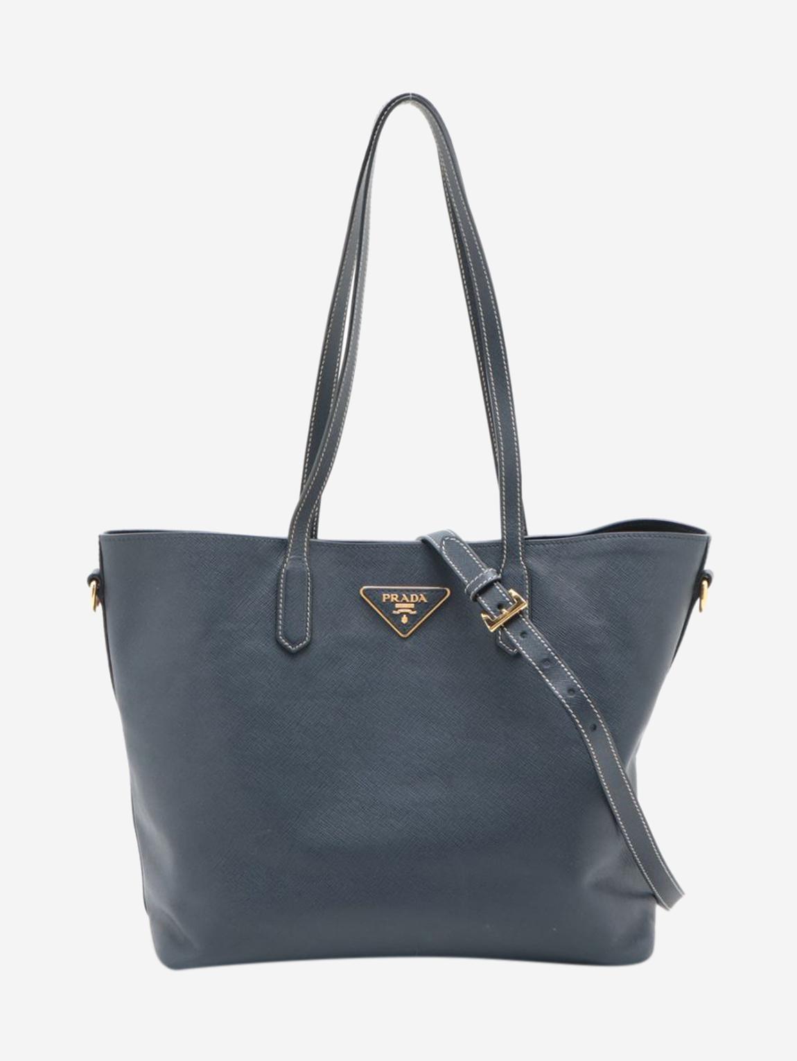 Prada dark blue Saffiano main product photo