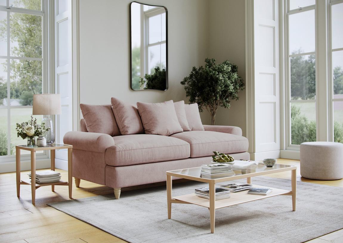 Brentwood Large Sofa Faro Soft Pink main product photo