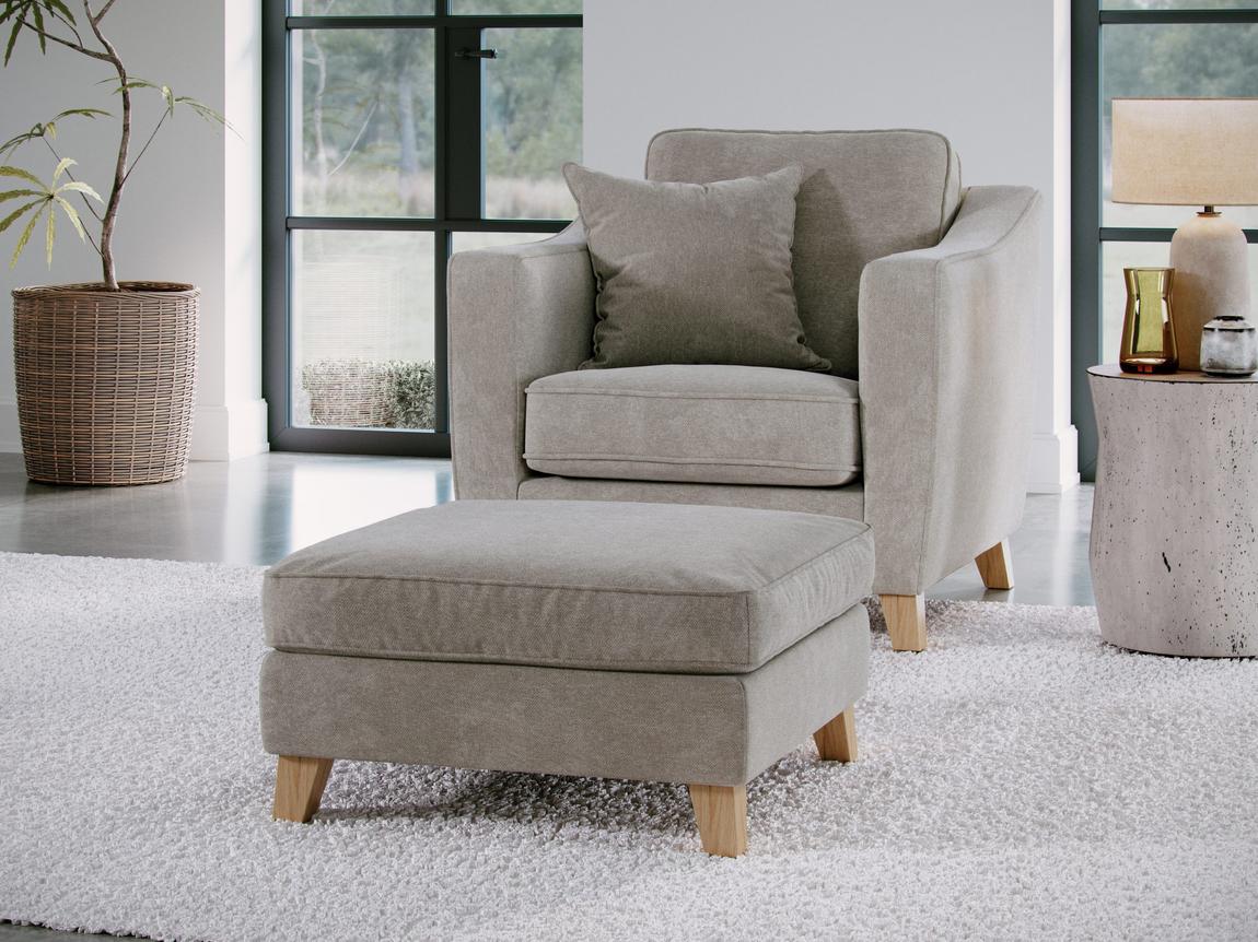 Elton Footstool City Stone main product photo