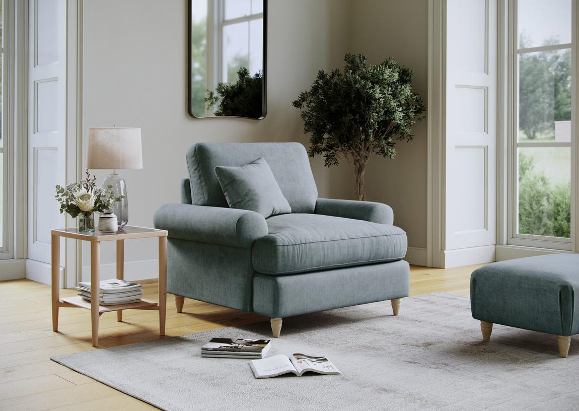 Brentwood Armchair Faro Denim main product photo