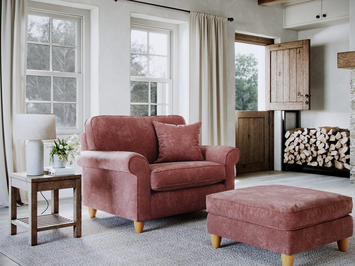Abingdon Snuggle Chair Glory Deep Terra main product photo