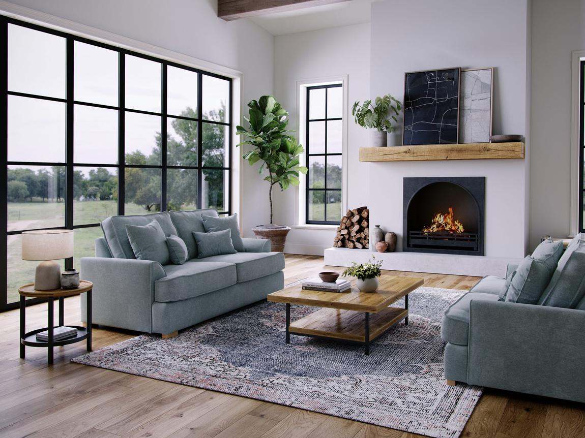 Harrogate - Small Sofa City Fine Blue main product photo
